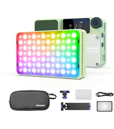 Amazon.co.jp: aputure amaran Ace 25C 25W RGB小型撮影ライト