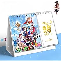 Amazon.co.jp: 卓上カレンダー ウマ娘 2025-2026 1冊2年 両面