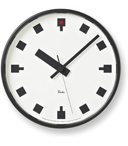 Amazon.co.jp: レムノス 電波時計 アナログ リキスチールクロック