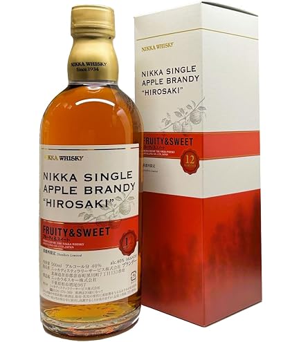 Amazon.co.jp: Nikka Single Apple Brandy Hirosaki 12 Years 40% 500