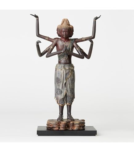 高岡銅器 阿修羅像、色分け漆仕上げ 高岡銅器 阿修羅像、色分け漆仕上げ