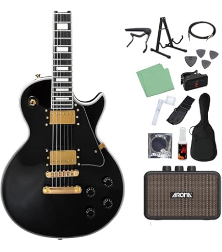 Amazon | エレキギター 初心者セット レスポール カスタム タイプ 7点