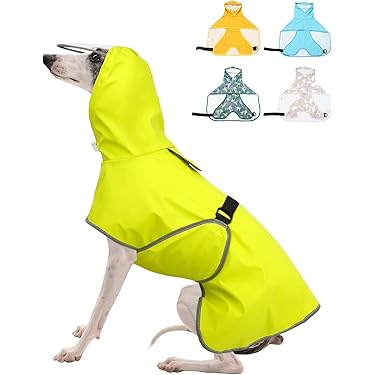 ⭐️犬用レインコート レインジャケット 反射犬服 防風 雨具 イエロー グレー Amazon.co.jp 売れ筋ランキング: 犬用レインコート・ライフジャケット