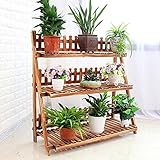 フラワースタンド フラワースタンド 木製 - 90 * 37 * 104cmソリッドウッドフラワースタンドマルチフロアポット木製盆栽バルコニーバルコニーリビングルーム