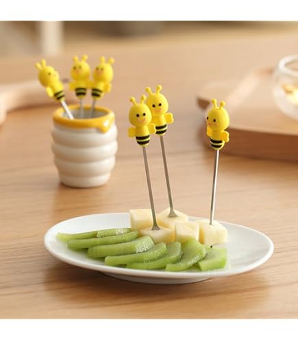 Pack Of 60 Fruit Forks Children, Mini Cartoon Bento Fruit Forks Toothpicks For Children Food