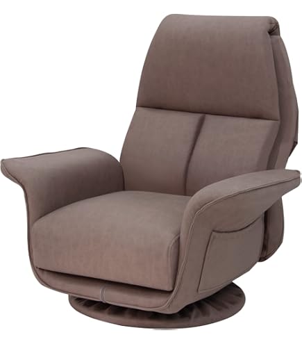 Amazon｜埋もれる座り心地の回転ソファ グレー SRK-LBK 幅62×奥行き81