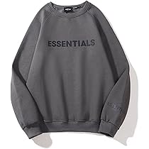 ESSENTIALS 1917プリント グレー パーカーMサイズ