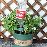 Lautechco 庭の植物の水やりツール、エココーラボトル自動給水装置 花植物給水器