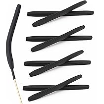 眼鏡 先端スリーブ シリコーン製 滑り止め すり落ち防止 ブラック/グレー Amazon | [TongTang] めがね固定 シリコン チューブ 滑り止め