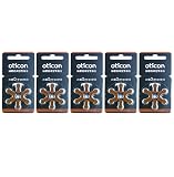 補聴器 電池 oticon オーティコン 5セット 10セット PR41 312 補聴器用 空気電池 (5)