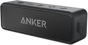 Anker Soundcore 2 (USB Type-C充電 12W スピーカー 24時間連続再生)【完全ワイヤレスステレオ対応/強化された低音 / IPX7防水規格 / デュアルドライバー/マイク内蔵】(ブラック)