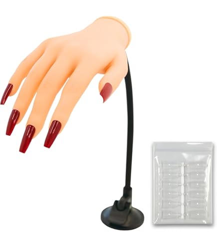 Amazon.co.jp: アクリルネイル用練習手 練習用ハンドマネキン ネイル用