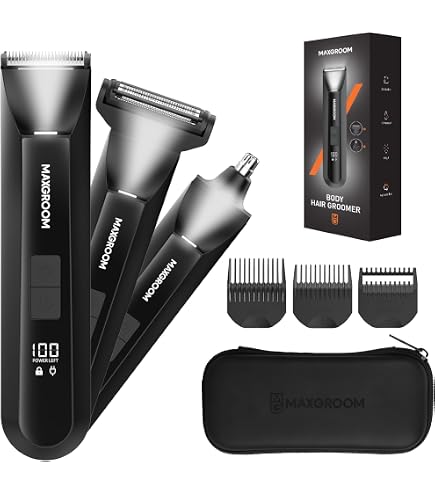 Amazon | MAXGROOM ボディシェーバー メンズ 4in1 ボディ トリマー