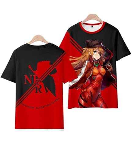 Amazon.co.jp: エヴァンゲリオン tシャツ メンズ 半袖 夏服 丸襟