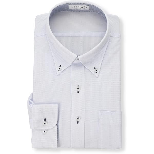 LES MUES ホワイト長袖シャツ 16 LES MUES ホワイト長袖シャツ 16 就活おすすめ】ノンアイロン