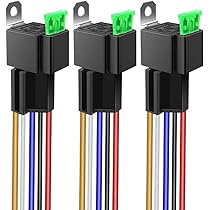 Amazon.co.jp: WMYCONGCONG 12V 4ピン 30Aヒューズリレー