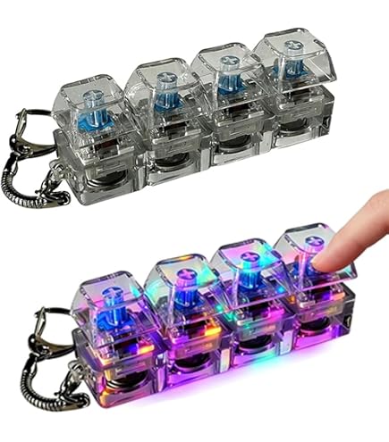 Amazon.co.jp: キーボード キーホルダー 4キー カチカチキーボード