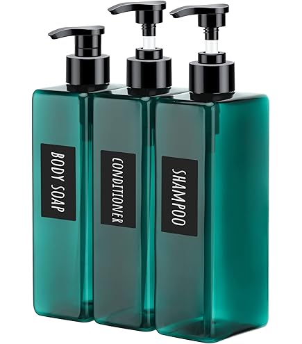 Amazon｜シャンプーボトル ディスペンサー 400ML 詰め替えボトル 大