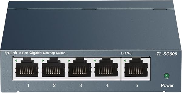 【Amazon.co.jp限定】 TP-Link 5ポート スイッチングハブ 10/100/1000Mbps ギガビット 金属筺体 設定不要 TL-SG605 - 1