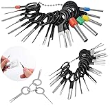 コネクターピン抜き 端子除去ツール カプラー コネクター 配線 端子 外し 抜き 41種類 工具 端子取出器 カーターミナル取り外しキーツール配線コネクタエクストラクタプーラーリリースピン ピン分解ツールキット 自動車ハーネス退針器