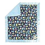 My Blankee Road Trip Navy Cotton Blanket Minky Dot Blue [並行輸入品]