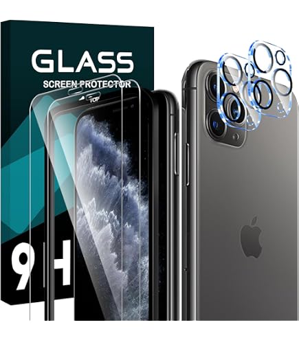 Amazon | JCJCLY 対応 iPhone 11 Pro Max ガラスフィルム 6.5インチ【2