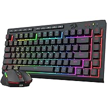 Amazon | Redragon 無線 キーボード マウスセット【BT/2.4G/USB-C有線