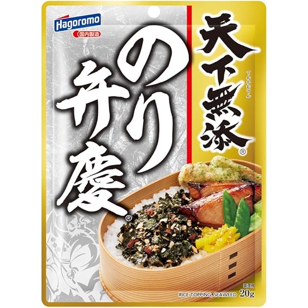 Amazon.co.jp: 【4袋セット】天下無添 のり弁慶ふりかけ 20g