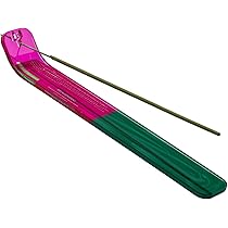 Amazon.co.jp: お香立て ピンク & グリーン アクリル インセンス