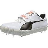 PUMA Unisex 193455 Track and Field Shoe, White Black-Lava Blast