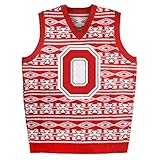 Ohio State Buckeyes 2015アステカ印刷醜いセーターベスト 3L レッド