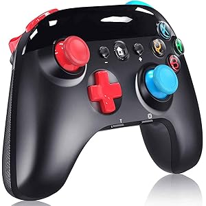 Switchコントローラー 無線 HD振動 TURBO連射機能付き 小型6軸ジャイロセンサー Bluetooth接続 任…