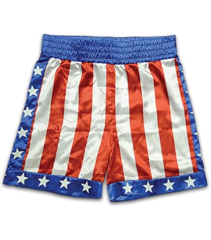 Regenboog Amerikaanse Vlag Bokskostuum Voor Mannen En Vrouwen – Satijnen Badjas, Broek, Riem En Bokshandschoenen, Rocky Balboa Stijl