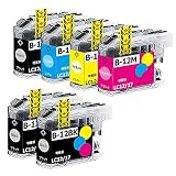 ブラザー用LC12/LC17互換インクカートリッジ LC12-4PK互換インク LC12インク (LC12BKx3/LC12C/LC12M/ LC12Y) 4色6本セット 大容量/残量表示/個別包装 LC12/17 B12/B17インクカートリッジ