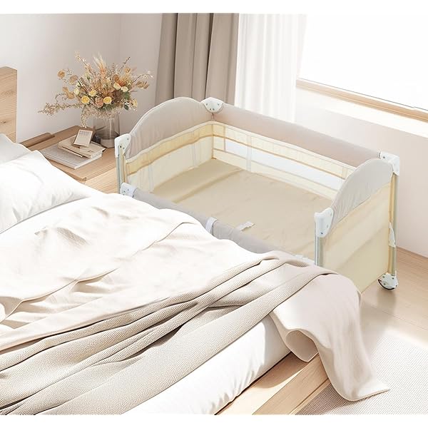 Amazon.co.jp: Kennkari ベビーベッド ベビー 折り畳みベッド 新生児  