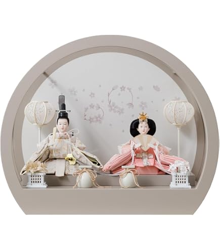 Amazon | 雅なこころ 御雛 ガラスケース雛飾り 五人 【雛人形ケース