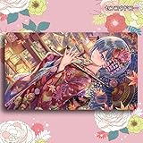 センコウドロー カードゲーム プレイマット Re：ゼロから始める異世界生活 レム リゼロ Rem カードゲームプレイマット ラバーマット プレイマット カード枠なし (60cm * 35cm * 0.2cm)