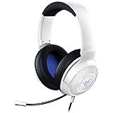 Razer レイザー Kraken X for Console White 超軽量で頭にフィットしやすく、何時間でも快適にゲームプレイが可能な ゲーミングヘッドセット カーディオイドマイク 40mm ドライバー 3.5mm PC Mac PS5 Sw