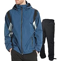 アオキ（aoki outdoor）レインウェア レインスーツ 上下セット ゴルフウェア ウィンドブレーカー マウンテンパーカー 防水 メンズ カッパ 透湿 防水 防風 軽量