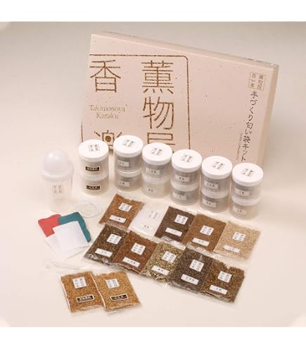 Amazon.co.jp: 薫物屋香楽 手づくり塗香キット オリジナルの香りを誰