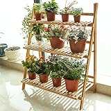 木製フラワーラック室内植物スタンド木製植物フラワーディスプレイスタンド木製ポットシェルフストレージラック屋外 (サイズ さいず : B 70cm)