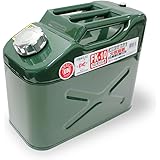 メルテック ガソリン携行缶 10L 縦型 消防法適合品 KHK UN 亜鉛メッキ鋼板 鋼鈑厚み0.8mm Meltec FK-10
