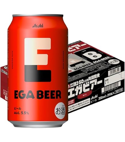Amazon.co.jp: アサヒ EGA BEER 350ml×24本 (24本×1ケース) アサヒ