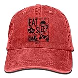 大人 デニム キャップ食べる 眠る ゲーム 繰り返す 大人気 ダンス レジャー・キャップ 柔らかい 紫外線対策 日よけ 小顔効果 プリント付き 無地 レッド