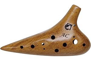 Kikutani 12 Hole Bamboo Ocarina Wood Alto C with Pouch KOC-AC Wood BAMBOO
