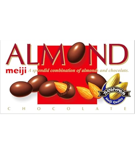 Amazon.co.jp: Meiji Chocolate Almonds, 3.1 Ounce (88g) x 10 : Food