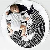 赤ちゃんのおもちゃカスタム綿の赤ちゃんのクロールマット子供のクロールパッドの装飾毛布のゲームの毛布 (オオカミ)