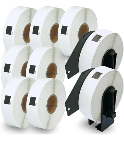 Amazon.co.jp: BETCKEY 互換の 多目的ラベル 感熱紙 Brother用