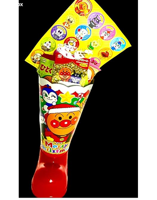 Amazon.co.jp: 不二家 アンパンマンクリスマスブーツ 1個入 : 食品