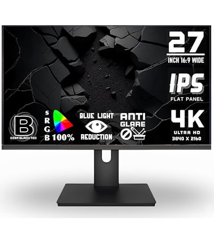 Amazon.co.jp: 4K モニター 27インチ ディスプレイ (IPS非光沢 USB